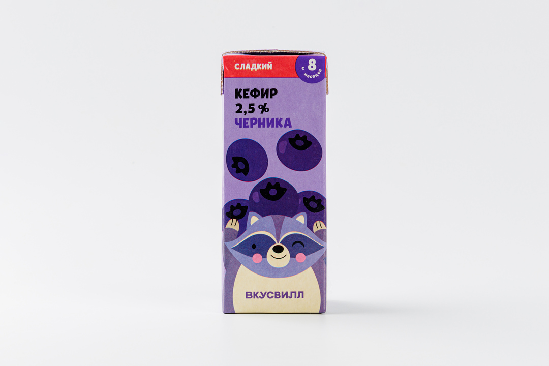 

Кефир детский Черника 2,5% 200 мл