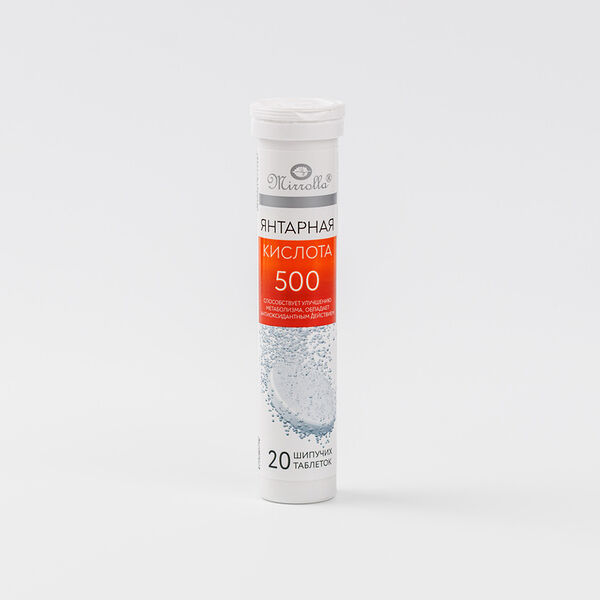 Янтарная кислота 500, 20 шипучих таблеток 76 г