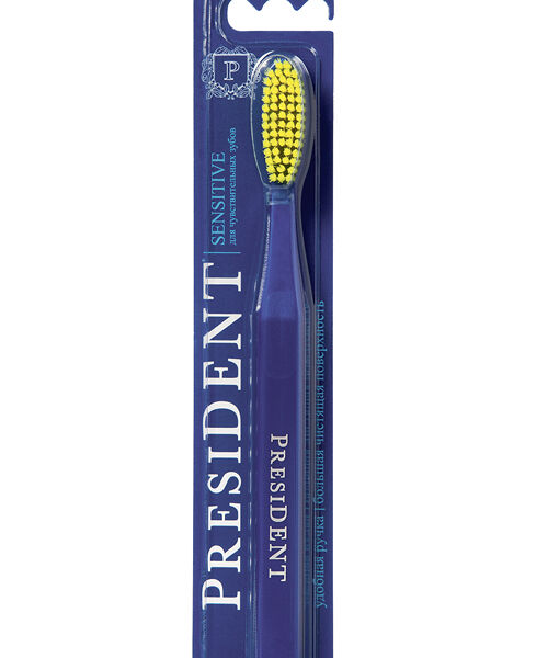 Зубная щетка Sensitive (5 мил) мягкой жесткости, PresiDENT, Россия