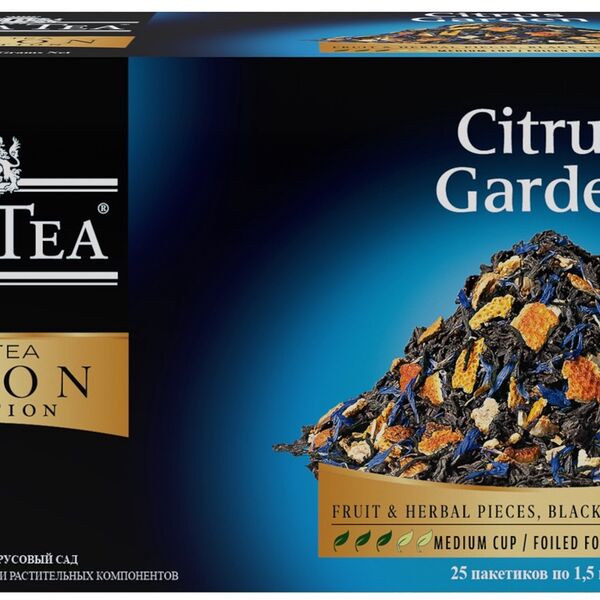 Чай черный Beta Tea Цитрусовый сад 25 пакетиков, 37.5г
