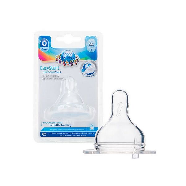 СОСКА СИЛИКОНОВАЯ круглая с широким горлом 21/719 Canpol babies