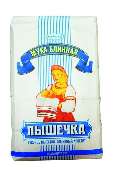 Мука Пышечка пшеничная блинная высший сорт