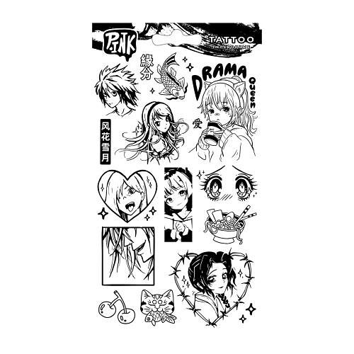 Наклейки-тату Приор Групп переводные Аниме-4 11*20см