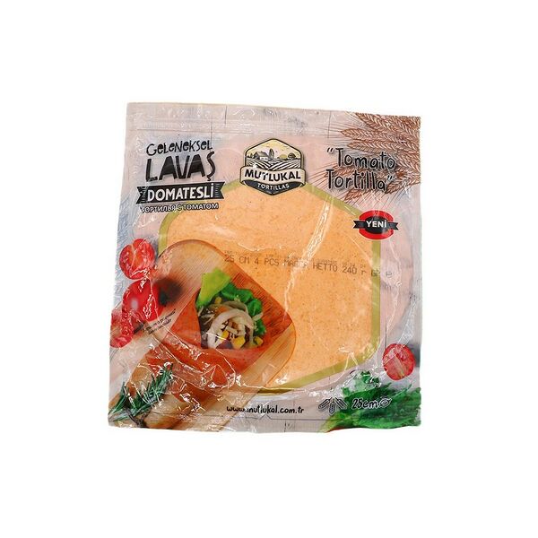 Тортилья пшеничная Mutlukal с томатом 240г