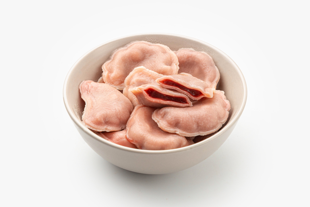 

Вареники ВкусВилл с малиной розовые 500 г