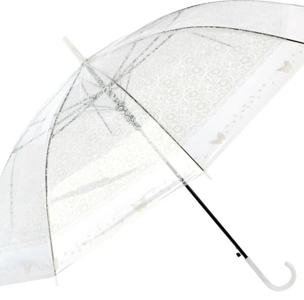 Зонт-трость Рыжий кот Basic полуавтоматический белый 90см