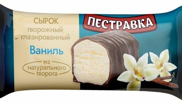 Сырок Пестравка творожный ваниль глазированный 23%, 40г