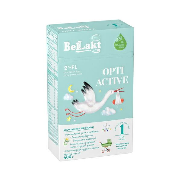 Смесь сухая молочная Беллакт Opti Active 1 до 6мес 400г ДП