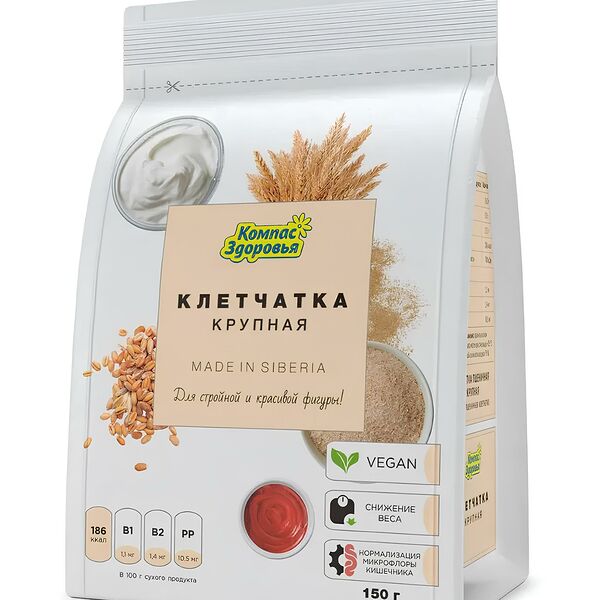 Клетчатка Компас Здоровья пшеничная крупная 150 г