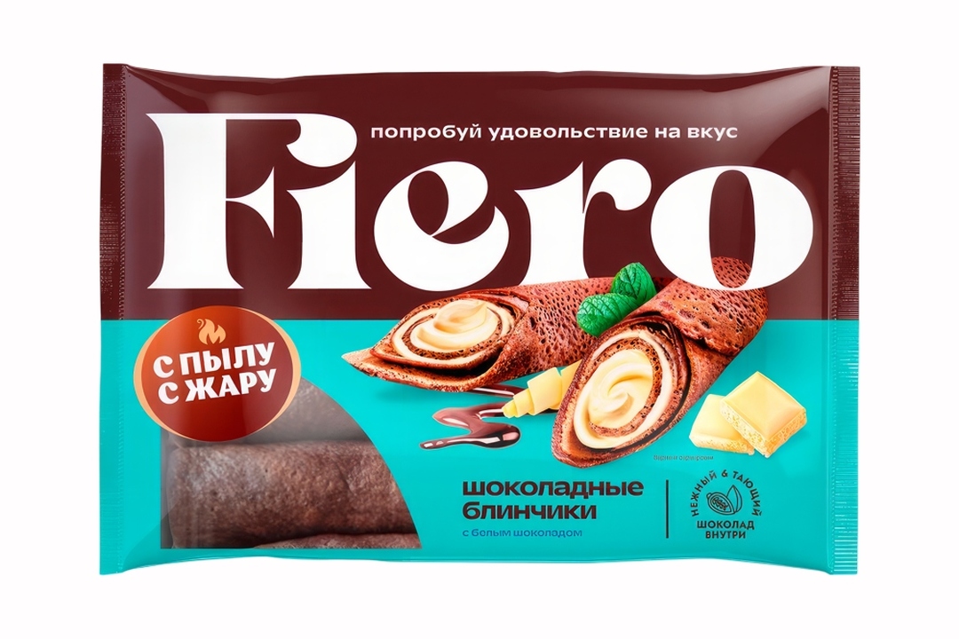 

Блинчики Fiero шоколадные с белым шоколадом замороженные 220 г