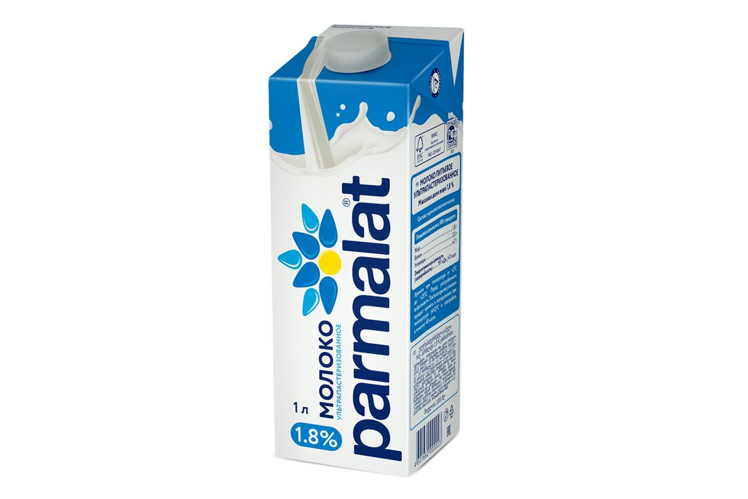 

Молоко Parmalat ультрапастеризованное 1.8% 1 л