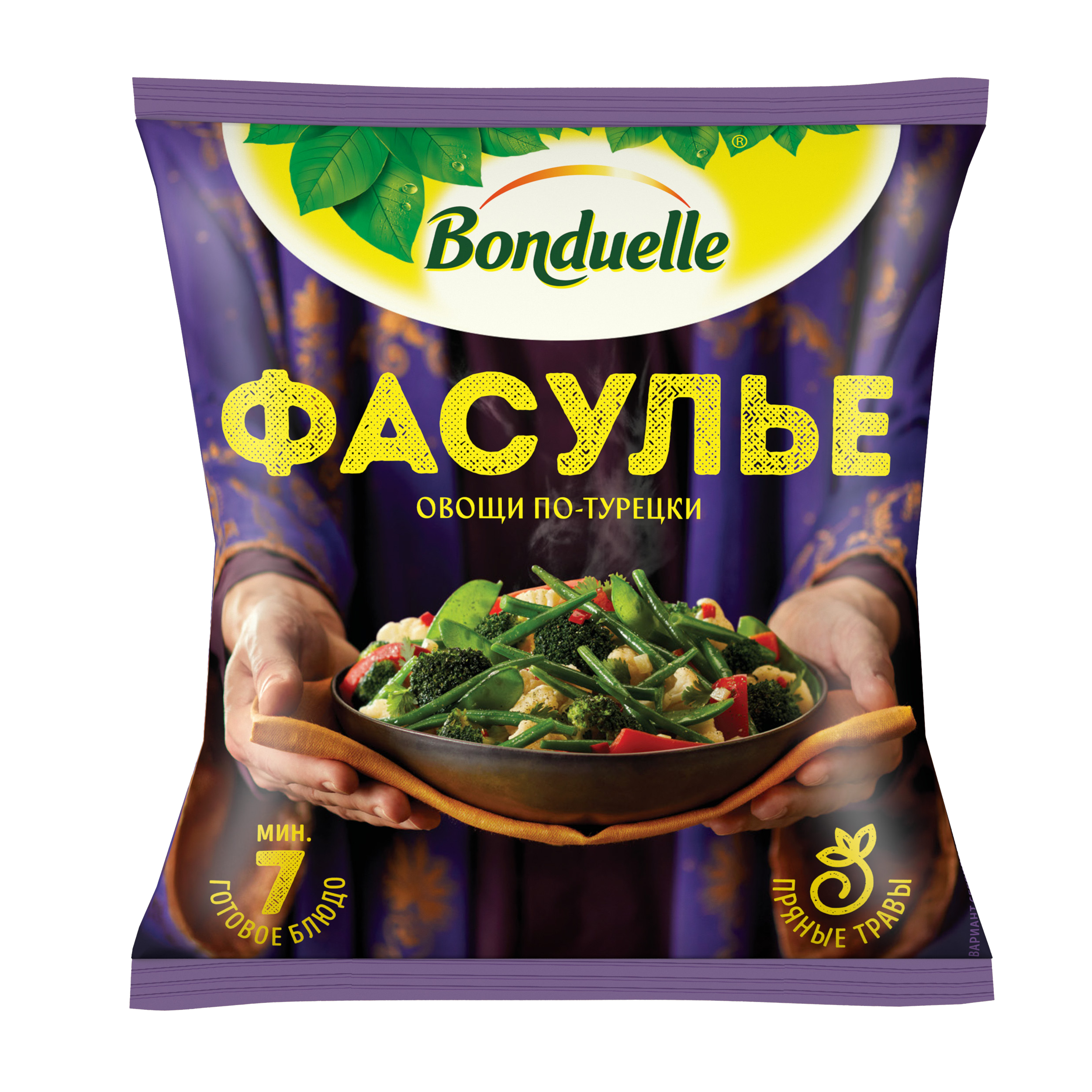 

Овощи Бондюэль Фасулье по-турецки смесь замороженная 400 г