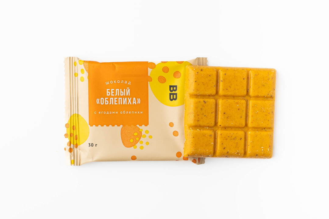 

Шоколад белый Вкусвилл Облепиха, 30 г