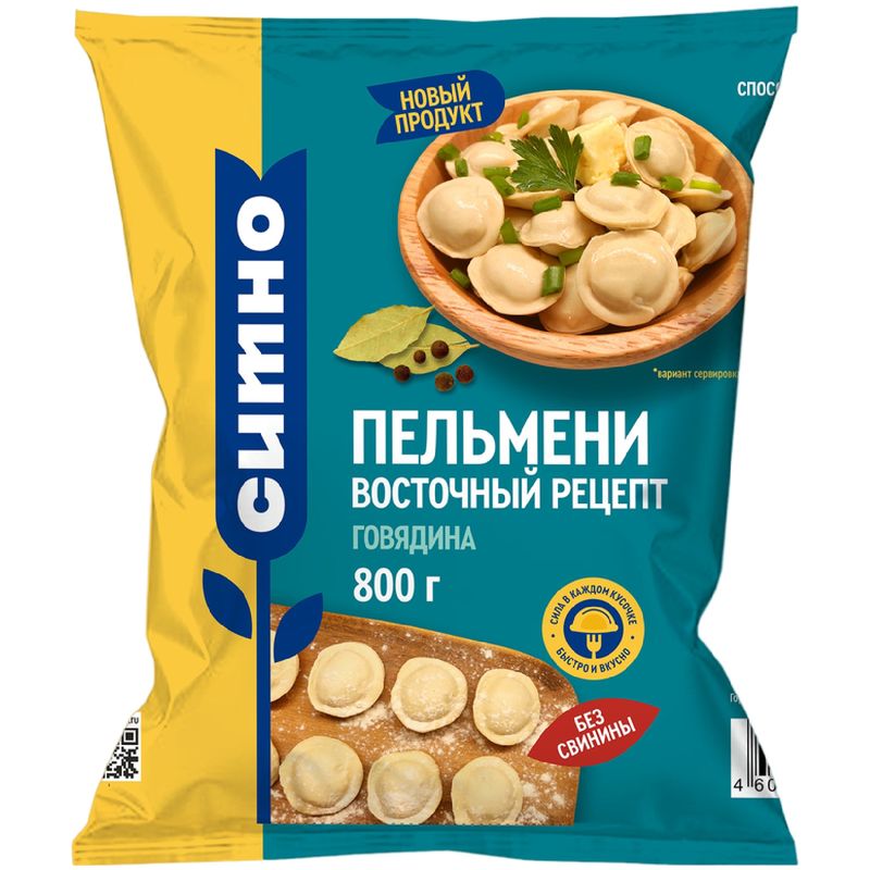 

Пельмени Ситно Восточный рецепт с говядиной 800 г