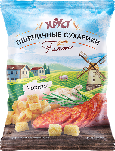 Сухарики ХРУСТ Farm со вкусом чоризо