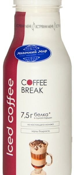 Напиток молочный Молочный Мир Coffee Break Гляссе с наполнителем 1.3% 280мл