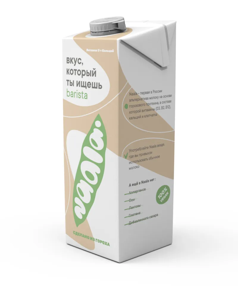 

Напиток гороховый Naala Barista (без сахара), 1л