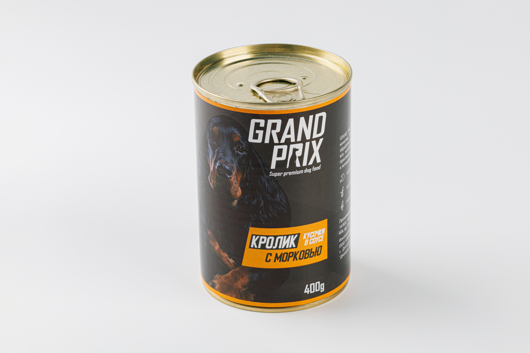 

Корм для собак кусочки в соусе Grand Prix Кролик с морковью 400г