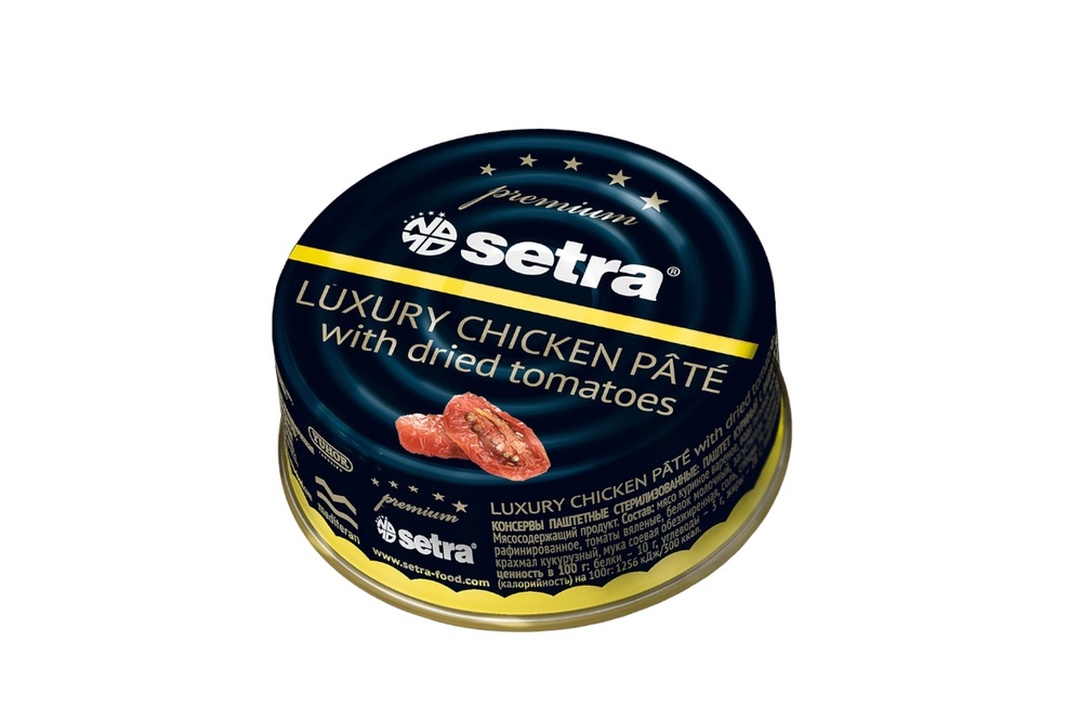 

Паштет Setra куриный с вяленными томатами 100 г