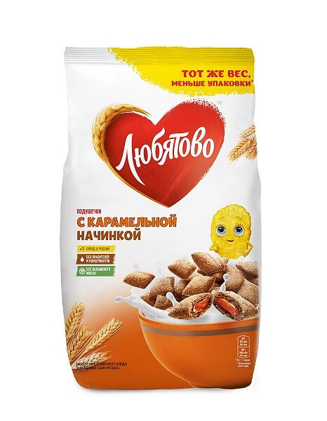 Подушечки Любятово с карамельной начинкой 220г