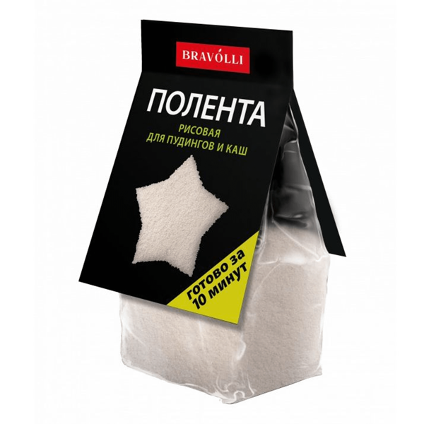 Полента Bravolli рисовая для пудингов и каш