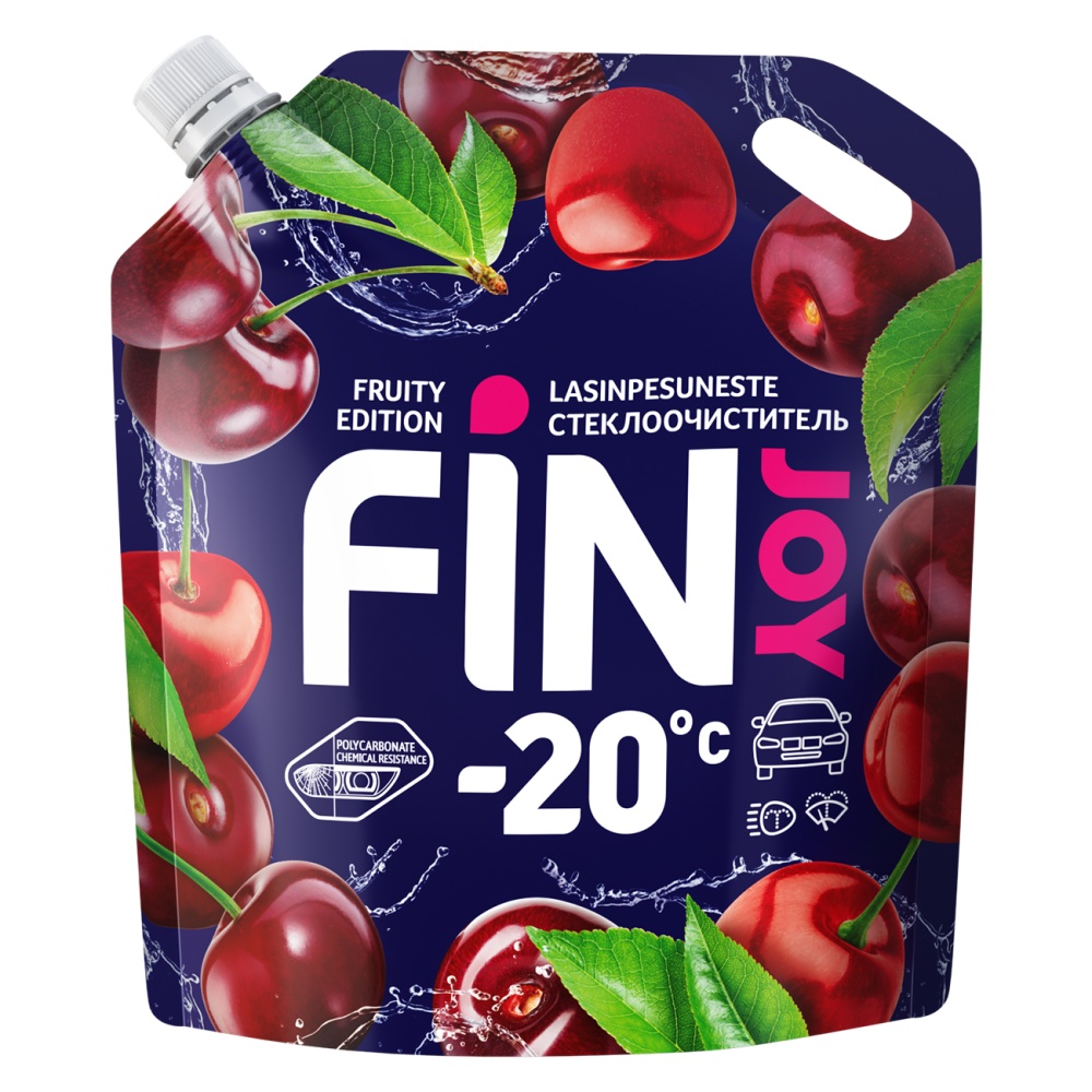 

Стеклоочиститель для автомобиля FIN JOY Fruity cherry, до -20 градусов 4л
