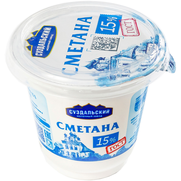 Сметана 15% ТМ Суздальский молочный завод