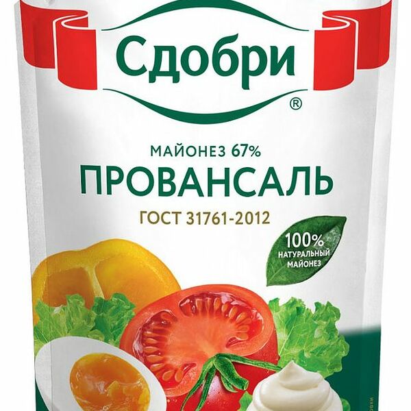 Майонез Сдобри Провансаль 67% 630 г