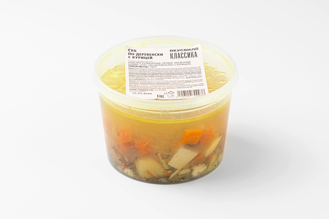 

Суп по-деревенски с курицей 390 г