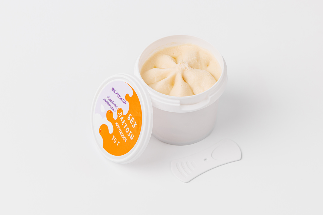 

Мороженое "Соленая карамель" без лактозы(Продукт замороженный)