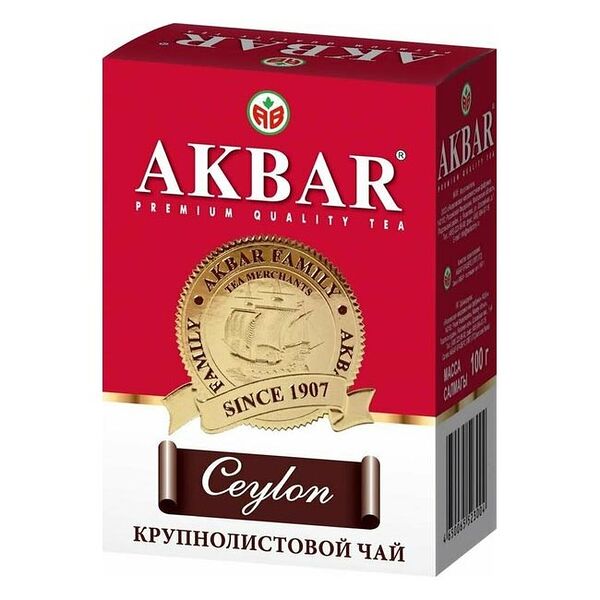 Чай черный Akbar Ceylon Tea, 100г