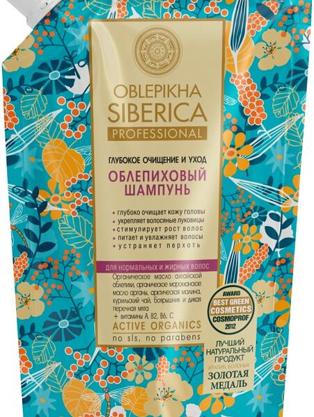 Шампунь для волос Natura Siberica Облепиховый для нормальных и жирных 500мл