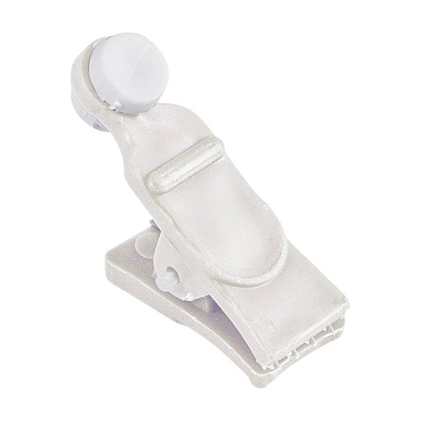 Зажимы УЮТ с роликом, для второй направляющей, 20шт, пластик, белый