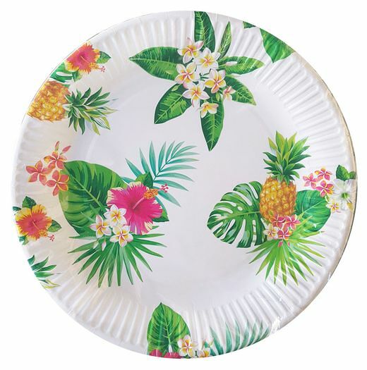 Тарелки одноразовые бумажные Африканские тропики, d 23 см, 6 шт