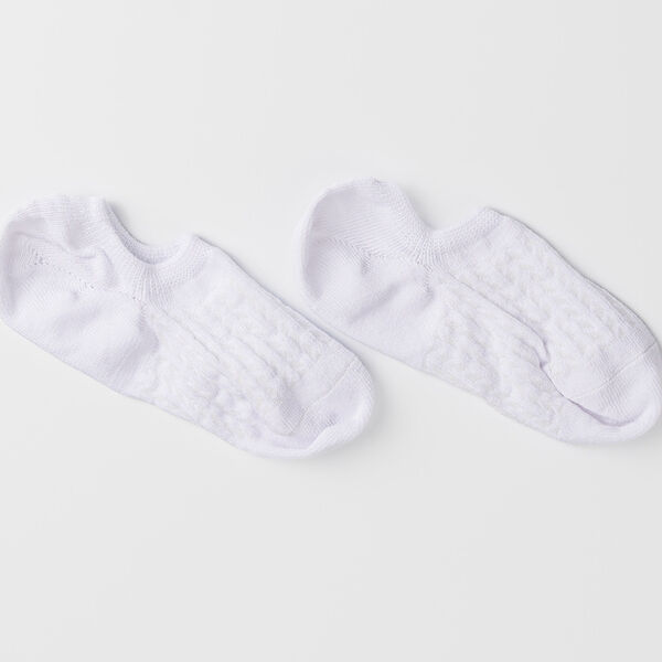 Следки женские Oemen хлопковые молочные, р 23-25