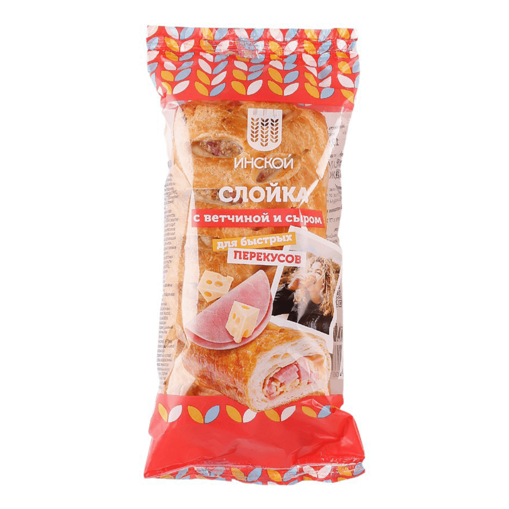 

Слойка Инской с сыром и ветчиной 100 г