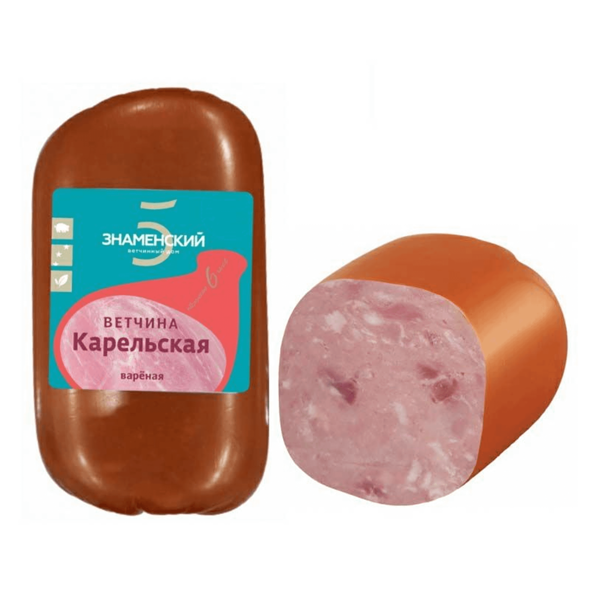 Ветчина вареная Знаменские деликатесы Карельская, вес.