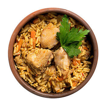 Плов с курицей и овощами