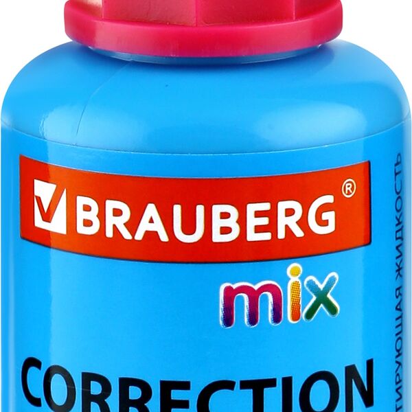 Жидкость корректирующая BRAUBERG Mix быстросохнущая, с кисточкой