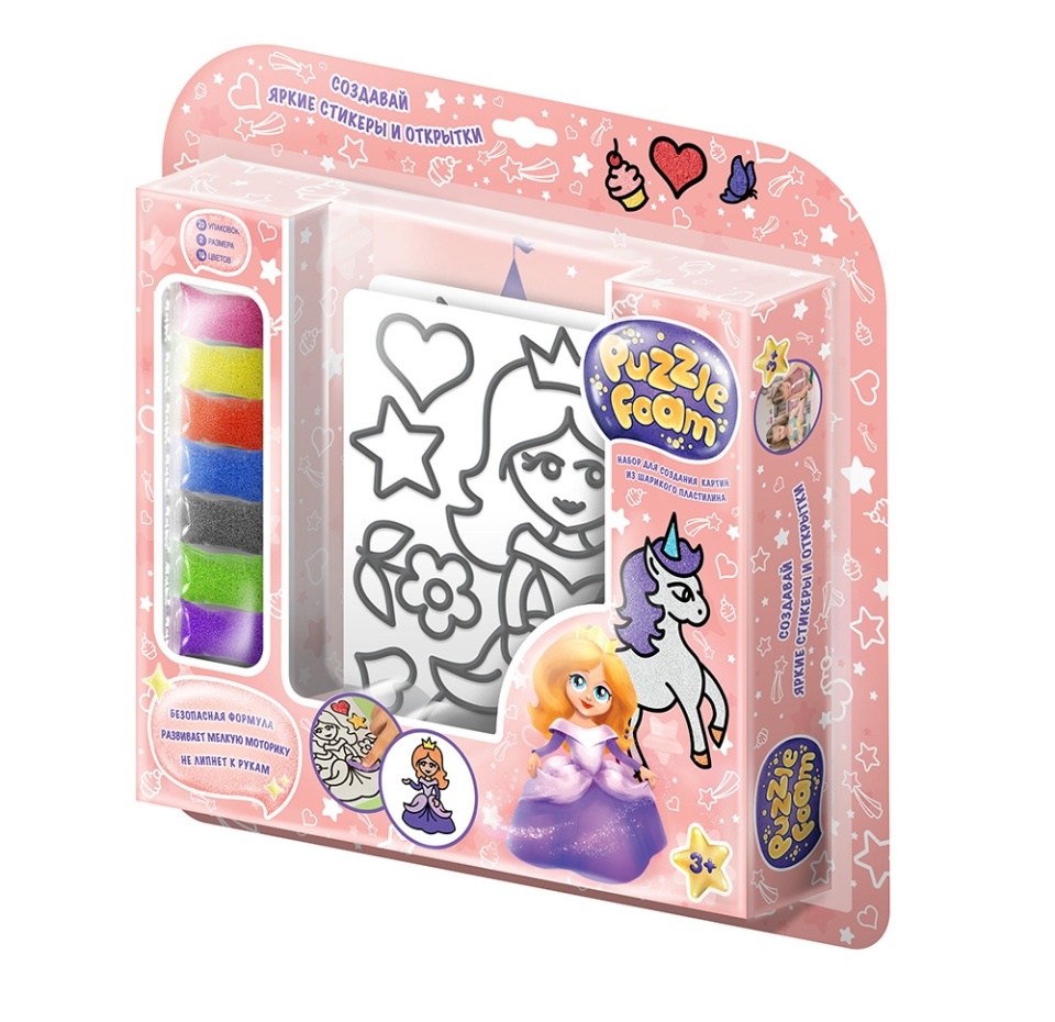 

Игрушка в наборе Puzzle Foam Шариковый пластилин набор "Волшебный замок" Россия