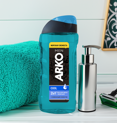 

Средство для душа ARKO Men Cool 2в1 Гель-Шампунь 260 мл