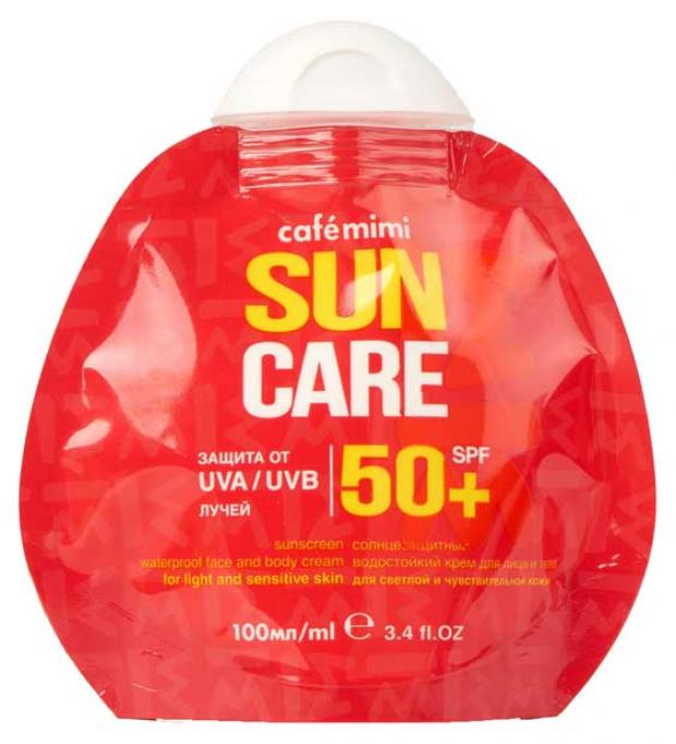 

Крем солнцезащитный Cafe mimi для лица и тела водостойкий SPF 50+ 100 мл
