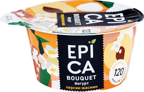 

Йогурт EPICA BOUQUET Персиком и экстракт жасмина 4,8%, без змж, 130г