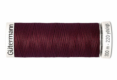 748277 Нить Sew-all для всех материалов, 200м, 100% п/э Gutermann(369 винный)