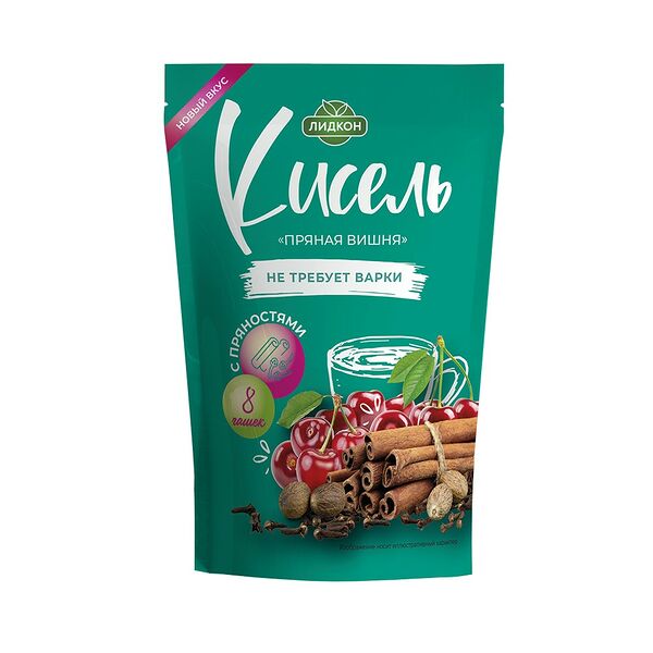 Кисель Пряная вишня не требующий варки 200г Лидкон