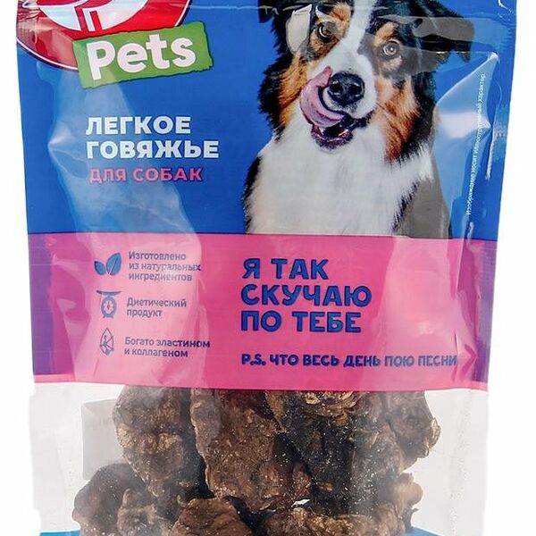 Лакомство Ашан Красная Птица Легкое говяжье