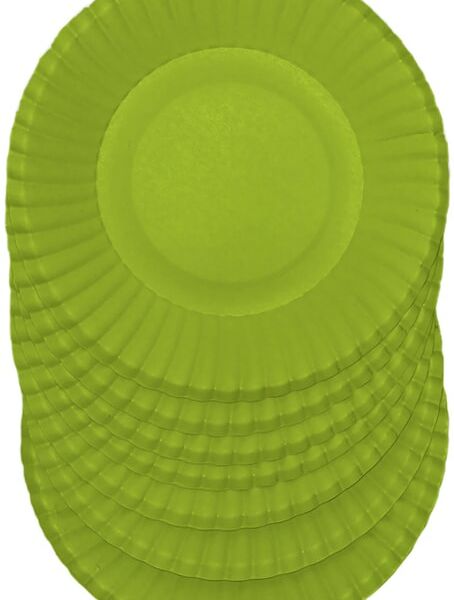 Тарелки бумажные Gratias салатовые d23см 6шт