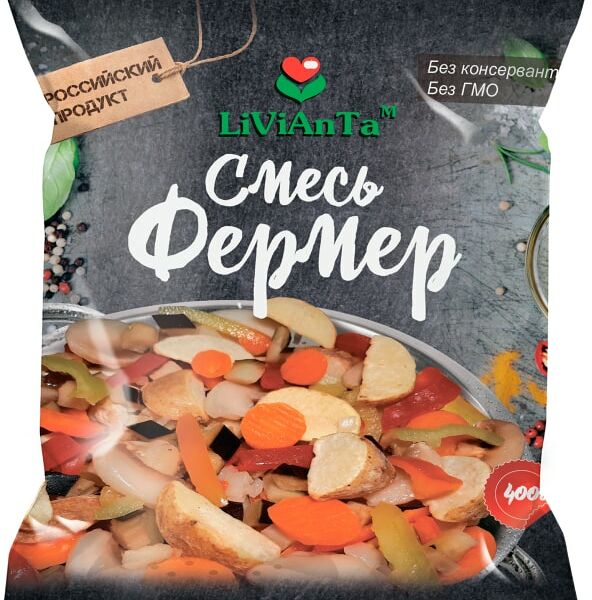 Смесь овощная Livianta Фермер 400г