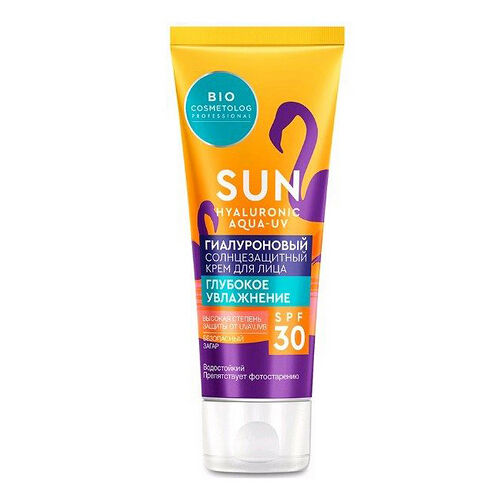 Гиалуроновый солнцезащитный крем для лица Глубокое увлажнение SPF 30 серии BIO COSMETOLOG PROFESSIONAL, 50мл