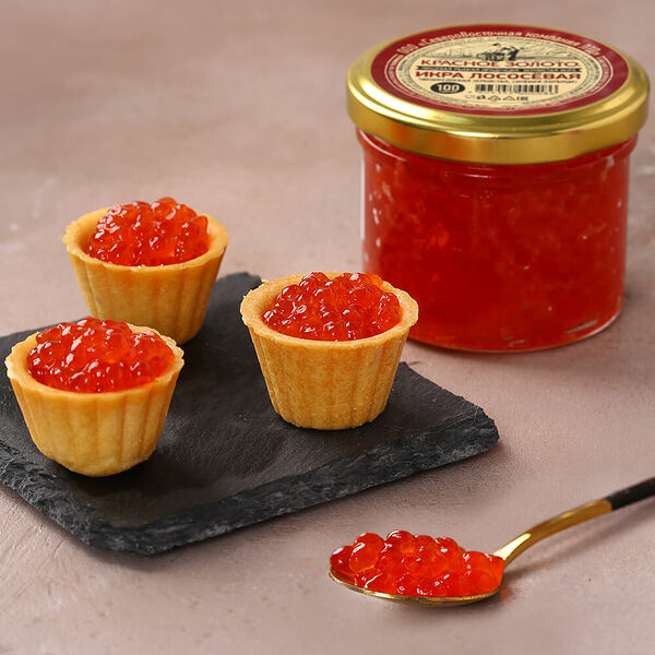 Икра лососевая горбуша зернистая Красное золото